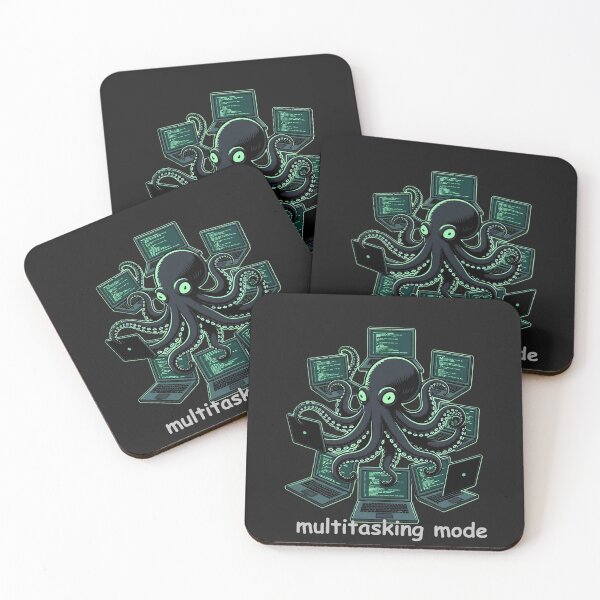 Item preview, Octopus Programmer Multitasking Mode | Funny Developer Gift designed and sold by NUVYStudio.