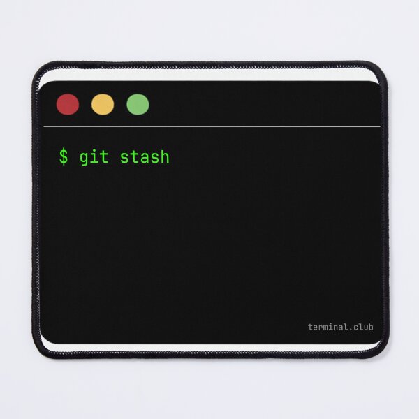 Item preview, git stash – Minimal Developer Command designed and sold by TerminalClub.