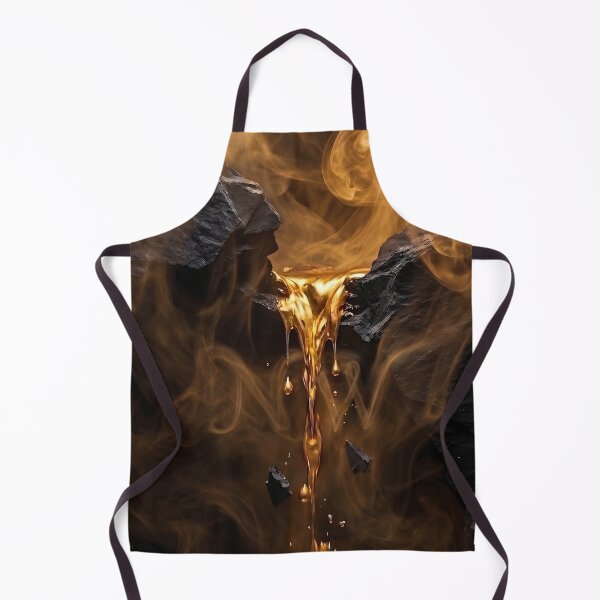 Item preview, Luxury Obsidian & 24k Molten Gold Abstract Art - NW Signature Edition designed and sold by Nafas Wing.