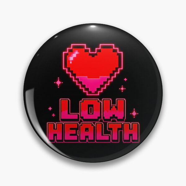 Item preview, Low Health Pixel Heart designed and sold by ImagenFusionP.