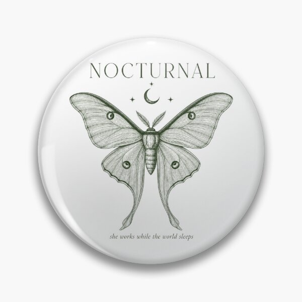 Item preview, Nocturnal Vintage Moth Night Shift Nurse Shirt — Botanical Art Minimalist RN Gift designed and sold by Notecrea.