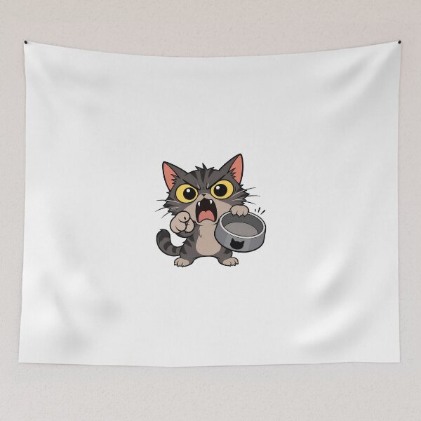 Item preview, Hungry Cat – Empty Bowl, War Crime designed and sold by Anteverse.
