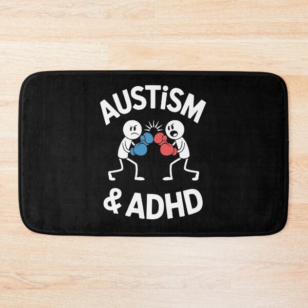 Item preview, Autism and ADHD Stickmen Boxing Funny Neurodivergent Gift designed and sold by Say It With Ink.