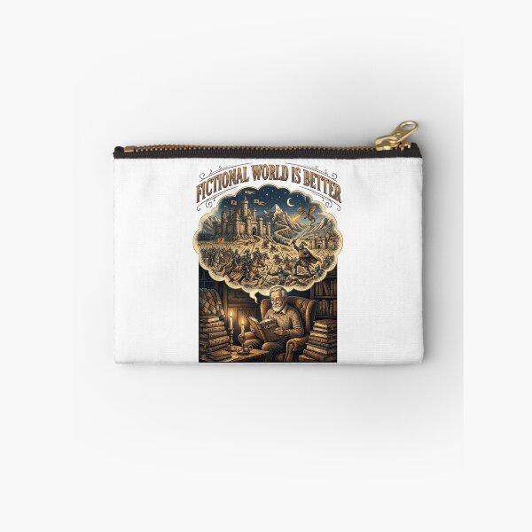 Item preview, Fictional World is Better Vintage Fantasy Reading Illustration designed and sold by urbinet.