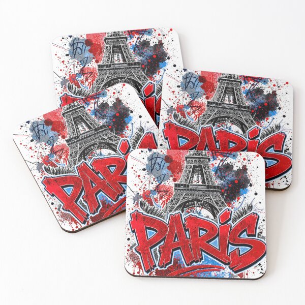 Item preview, Paris Graffiti Eiffel Tower Street Art designed and sold by Ekracreatives.