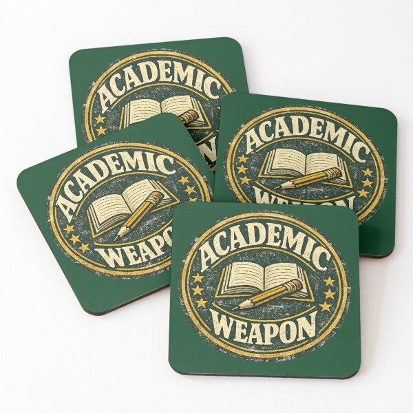 Item preview, Academic Weapon – Vintage Badge Design | Funny Student Gift Study Motivation designed and sold by irfanshikh.