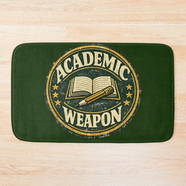 Item preview, Academic Weapon – Vintage Badge Design | Funny Student Gift Study Motivation designed and sold by irfanshikh.
