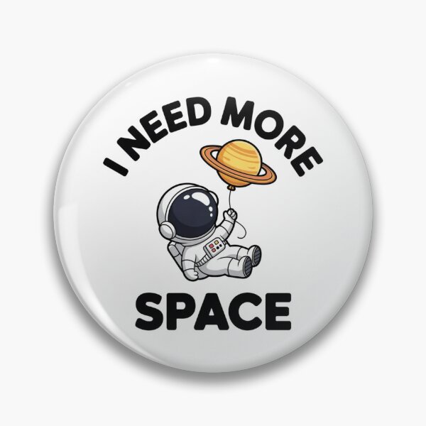 Item preview, Funny I Need More Space Astronaut Saturn Balloon Sticker designed and sold by Mr-wow.