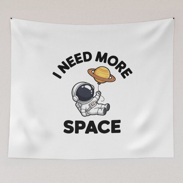 Item preview, Funny I Need More Space Astronaut Saturn Balloon Sticker designed and sold by Mr-wow.