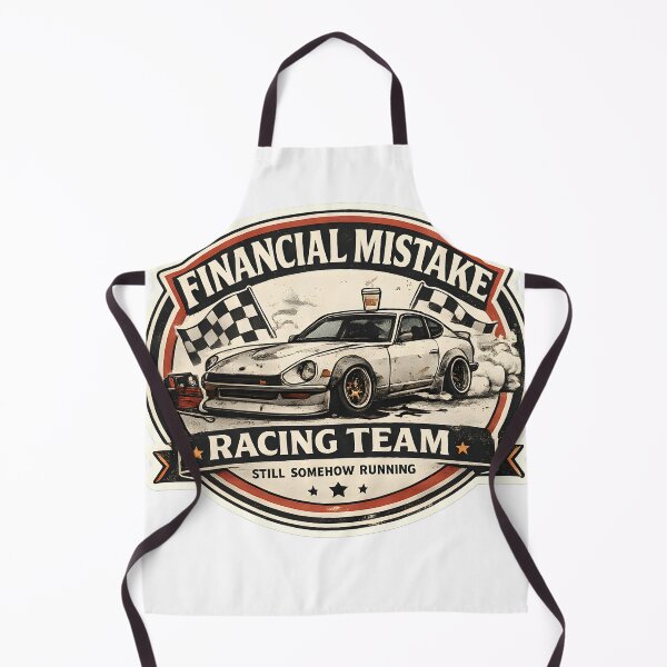 Item preview, Financial Mistake Racing Team Retro Project Car Humor Vintage Motorsport Artwork designed and sold by StickyGuys.