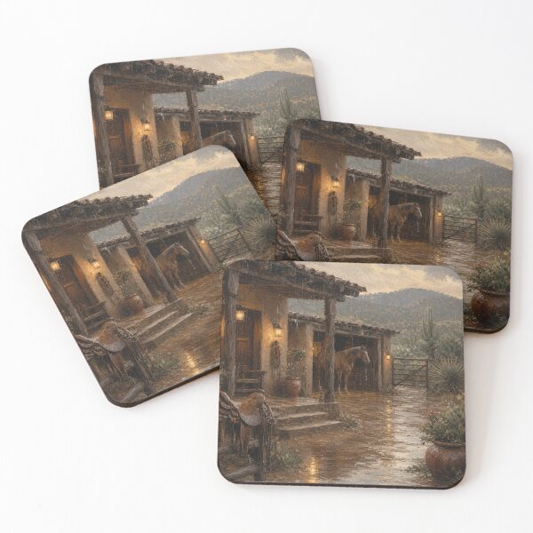 Item preview, Rain Over the Quiet Ranch (Portait) designed and sold by Orchestraitor.