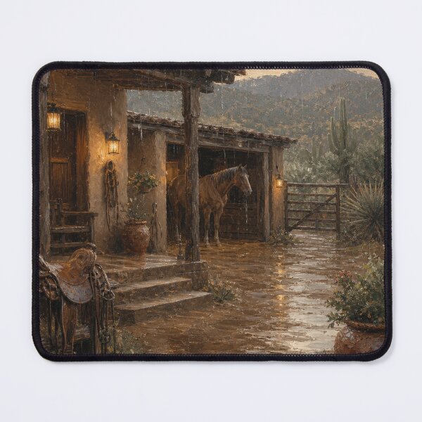 Item preview, Rain Over the Quiet Ranch (Portait) designed and sold by Orchestraitor.