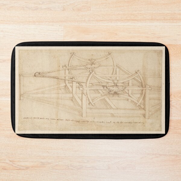 Item preview, Estudio mecánico del Codex Atlanticus de Leonardo da Vinci. Dibujo artístico de ingeniería renacentista. designed and sold by artofuniverse.