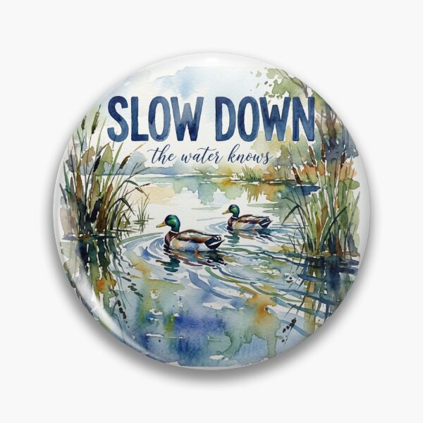 Item preview, Slow Down Watercolor Duck T-Shirt | Calm Nature Aesthetic Tee | Minimal Mindfulness Shirt designed and sold by DmaarGroup.