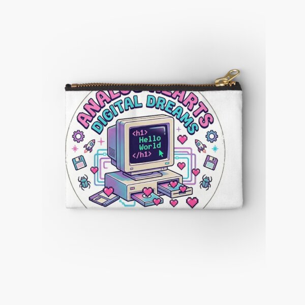 Item preview, Analog Hearts Digital Dreams - Retro Coding Aesthetic designed and sold by Zeyzep.