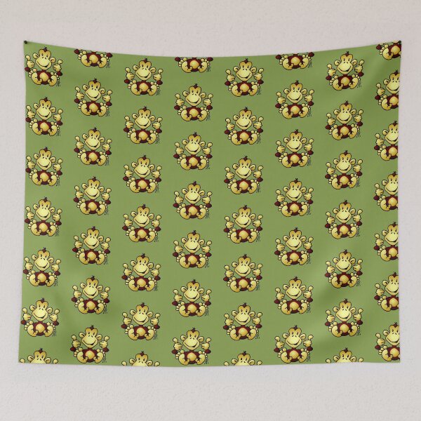 Aperçu de l'œuvre Motif de singe en couleur créée et vendue par cardvibes.