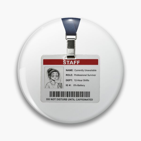 Item preview, Off Duty Hospital ID Badge Funny Nurse Shirt — Professional Survivor RN Gift designed and sold by Notecrea.