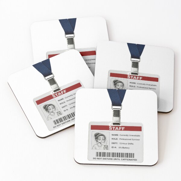 Item preview, Off Duty Hospital ID Badge Funny Nurse Shirt — Professional Survivor RN Gift designed and sold by Notecrea.