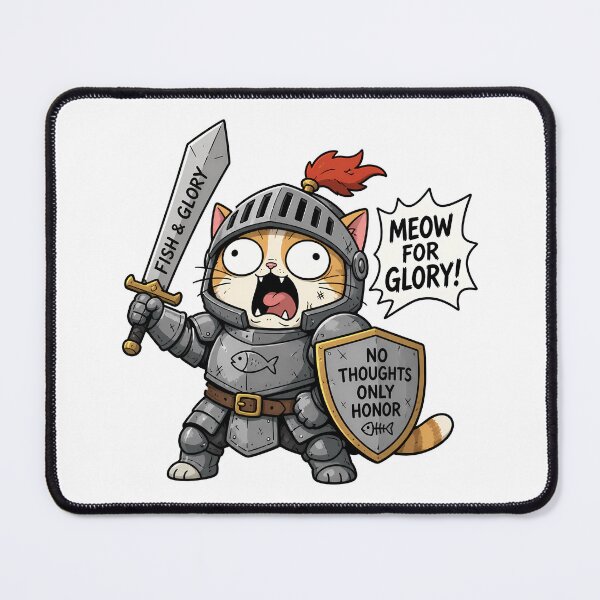 Item preview, Cat Knight – Meow for Glory designed and sold by Anteverse.