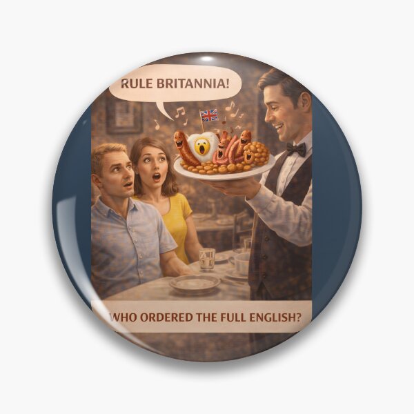 Item preview, Full English Breakfast Funny British Humor Shirt designed and sold by Hornace88studio.
