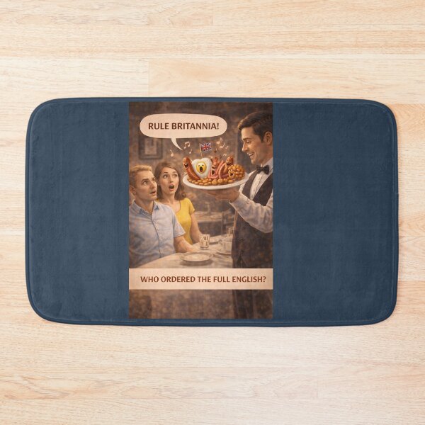 Item preview, Full English Breakfast Funny British Humor Shirt designed and sold by Hornace88studio.