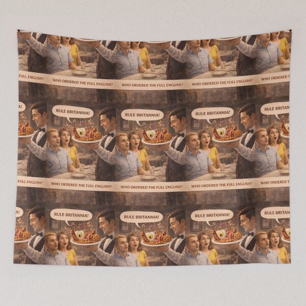 Item preview, Full English Breakfast Funny British Humor Shirt designed and sold by Hornace88studio.