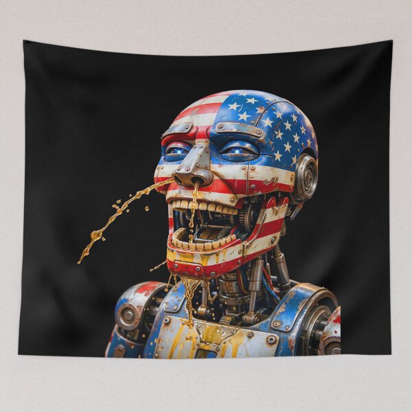 Item preview, LAUGHING ROBOT USA designed and sold by NOIMION DIGITAL ART.