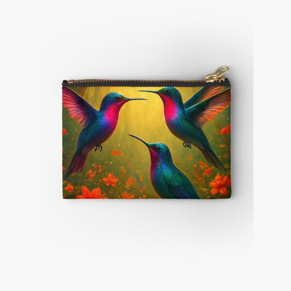 Item preview, Mega colorful hummingbirds at sunset. designed and sold by Knock on my door.