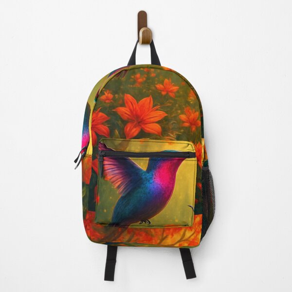 Item preview, Mega colorful hummingbirds at sunset. designed and sold by Knock on my door.