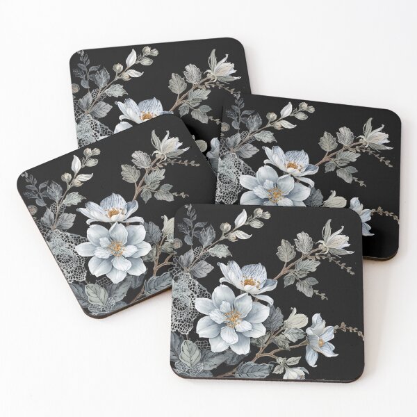 Item preview, White rose pattern designed and sold by uunaa.