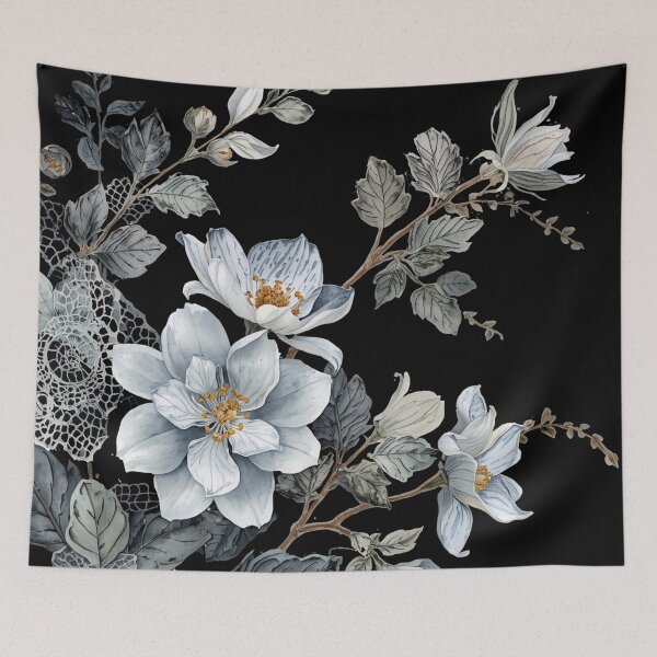 Item preview, White rose pattern designed and sold by uunaa.