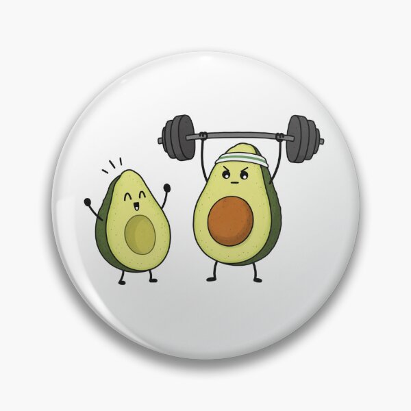 Item preview, Funny Avocado Gym Workout Design designed and sold by Na-q-sh.