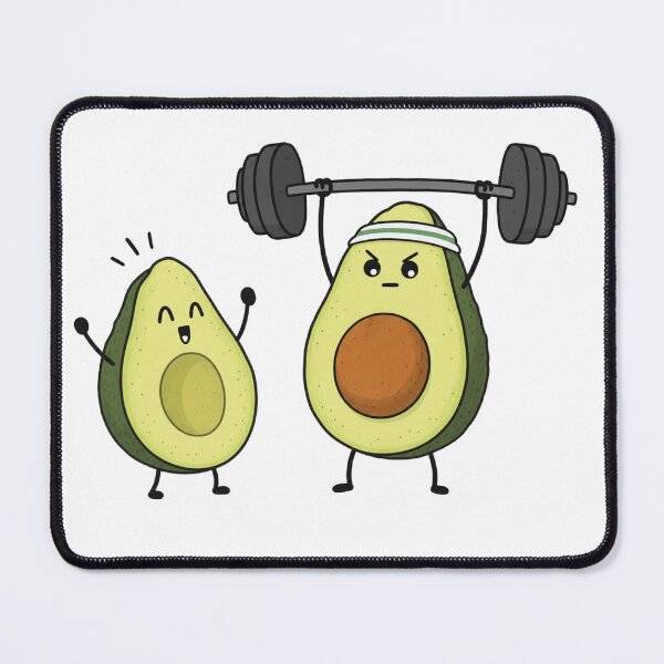 Item preview, Funny Avocado Gym Workout Design designed and sold by Na-q-sh.
