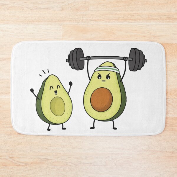 Item preview, Funny Avocado Gym Workout Design designed and sold by Na-q-sh.