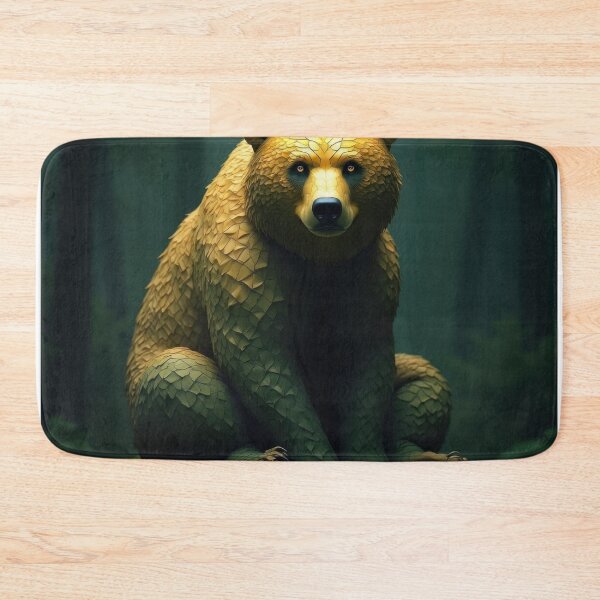 Item preview, Bear in Green and Gold designed and sold by HabitableMoons.