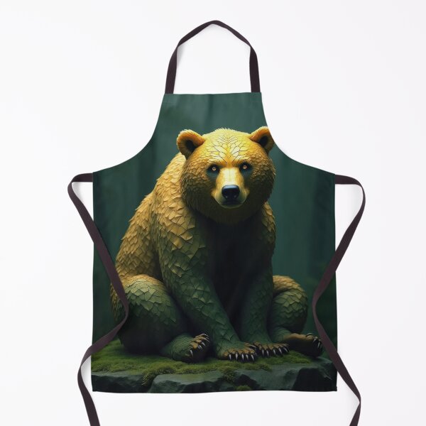 Item preview, Bear in Green and Gold designed and sold by HabitableMoons.
