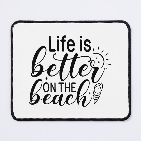 Artikelvorschau, Das Leben am Strand ist schöner – Inspirierendes Geschenk für einen Sommer voller Meeresfreuden entworfen und verkauft von FuzionRaptor.