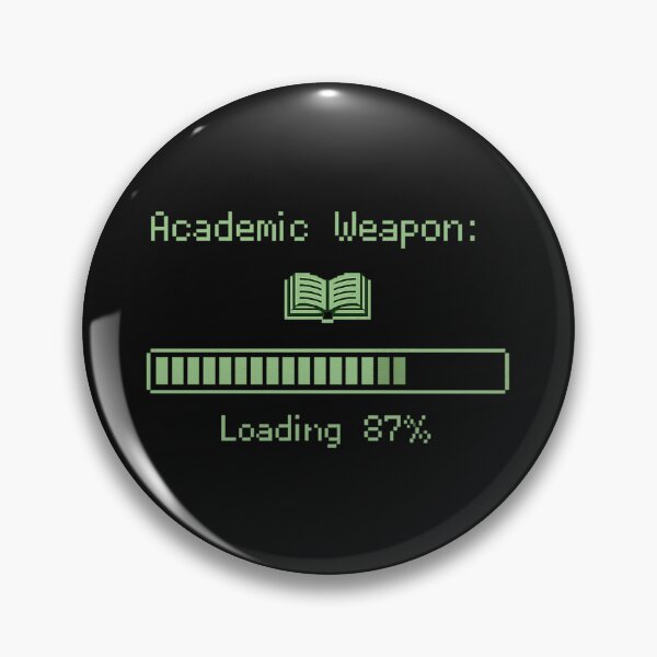 Item preview, Academic Weapon Loading 87% – Funny Pixel Art Student Design | Gamer Student Gift designed and sold by irfanshikh.