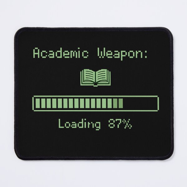 Item preview, Academic Weapon Loading 87% – Funny Pixel Art Student Design | Gamer Student Gift designed and sold by irfanshikh.