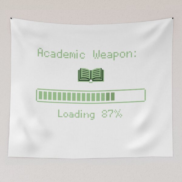 Item preview, Academic Weapon Loading 87% – Funny Pixel Art Student Design | Gamer Student Gift designed and sold by irfanshikh.