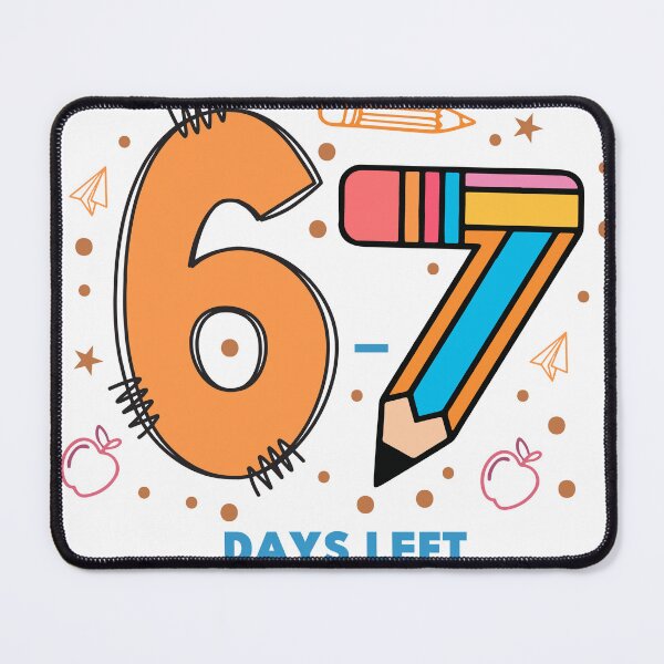 Item preview, 6-7 Days Left of School Shirt, School Countdown Design, End of School Year Graphic designed and sold by Raygunes.
