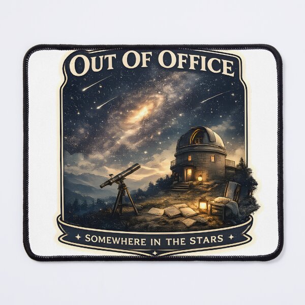 Item preview, Out Of Office Vintage Observatory Astronomy Night Sky Aesthetic Artwork designed and sold by StickyGuys.