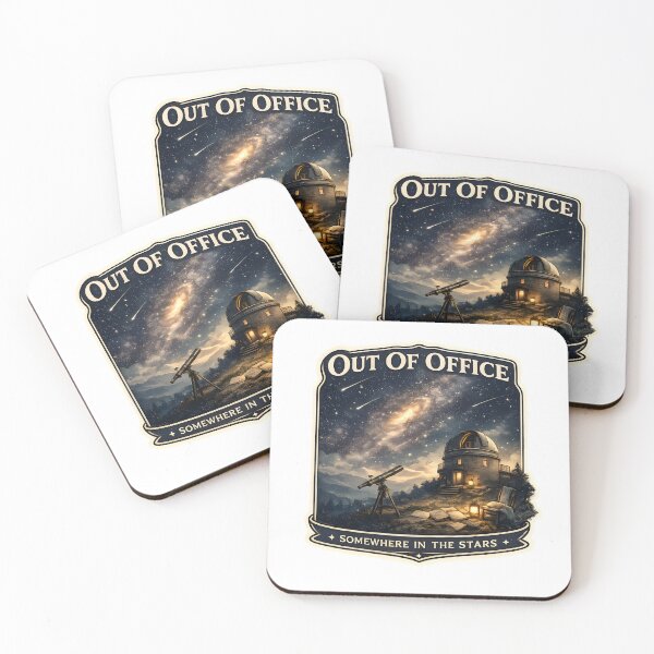 Item preview, Out Of Office Vintage Observatory Astronomy Night Sky Aesthetic Artwork designed and sold by StickyGuys.