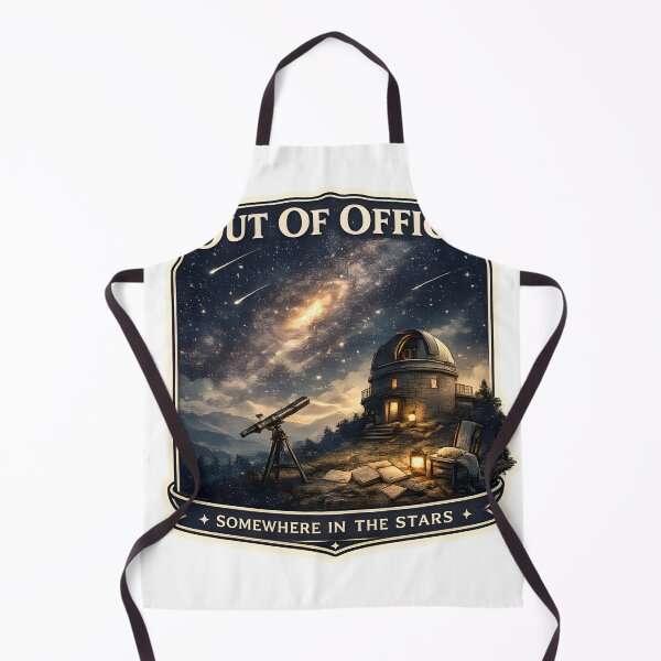 Item preview, Out Of Office Vintage Observatory Astronomy Night Sky Aesthetic Artwork designed and sold by StickyGuys.