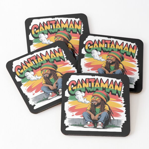Item preview, Ganjaman Reggae Vibes Art – Rasta Style designed and sold by T-ShirtArtTom.