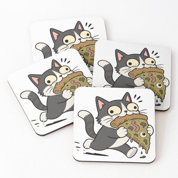 Item preview, Suspicious Cat Pizza – A Slice of Regret designed and sold by Anteverse.