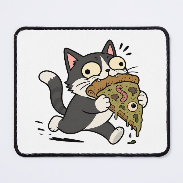 Item preview, Suspicious Cat Pizza – A Slice of Regret designed and sold by Anteverse.