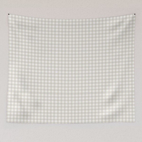 Item preview, Beige and White Gingham Checkered Pattern for Decor designed and sold by BriSher.