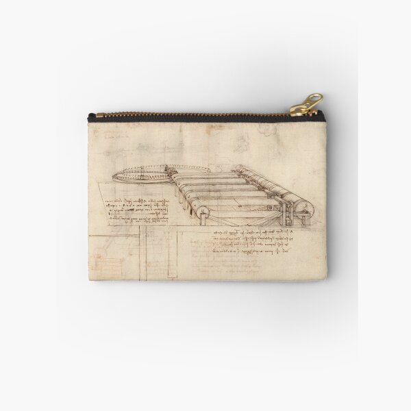 Item preview, Codex Atlanticus Mechanical Study by Leonardo da Vinci Renaissance Engineering Drawing Art Print designed and sold by artofuniverse.