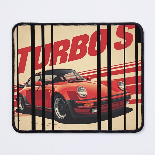 Item preview, Porsch 911 Turbo S inspired Design Vintage racing poster style, dynamic motion lines 16 designed and sold by Neon G.